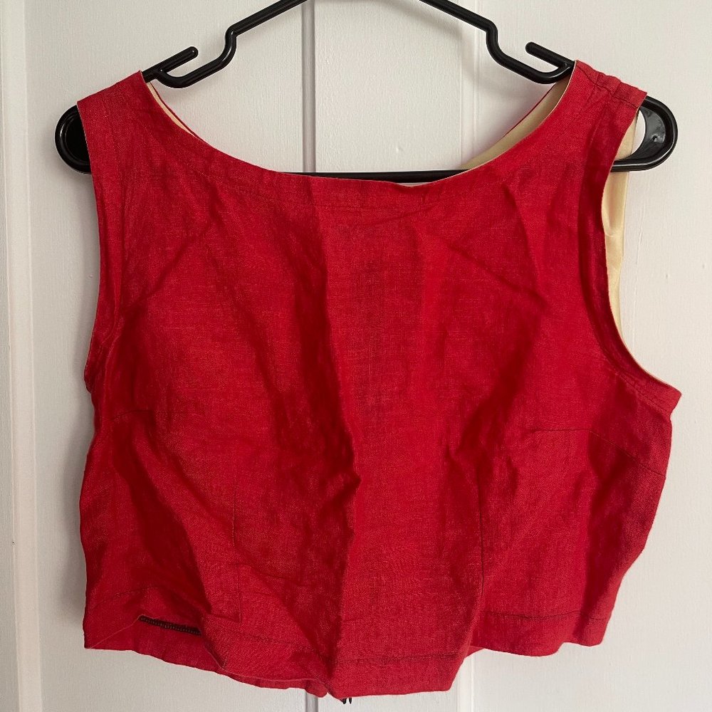 Red Women's Crop Top